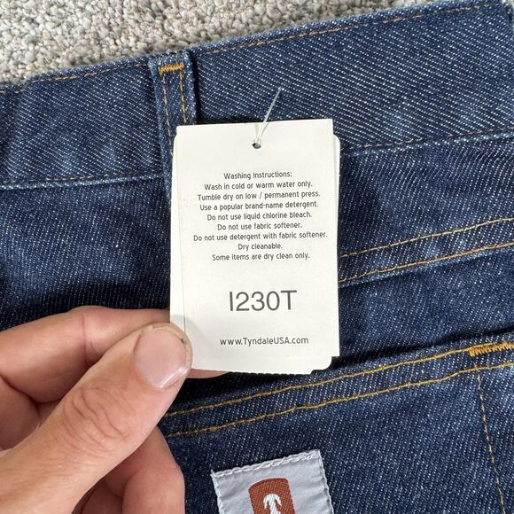 Tyndale Jeans Mens 32x30.5 Blue Flame Resistant FR Made in USA Indura I230T - Picture 14 of 16